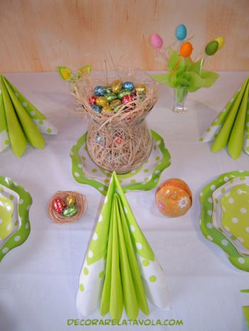 Pasqua decorare la tavola 