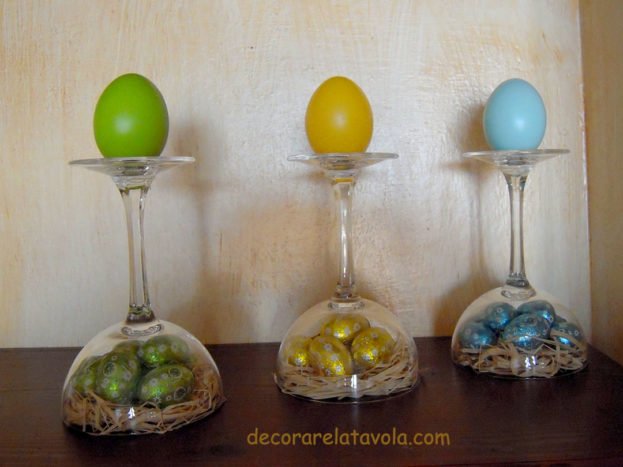 Pasqua tutorial decorazioni con bicchieri