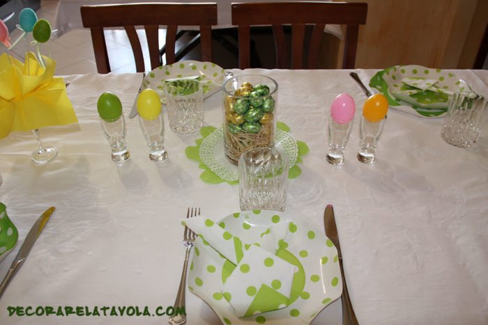 Decorazioni a tavola per Pasqua