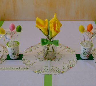 tavola stile floreale compleanno